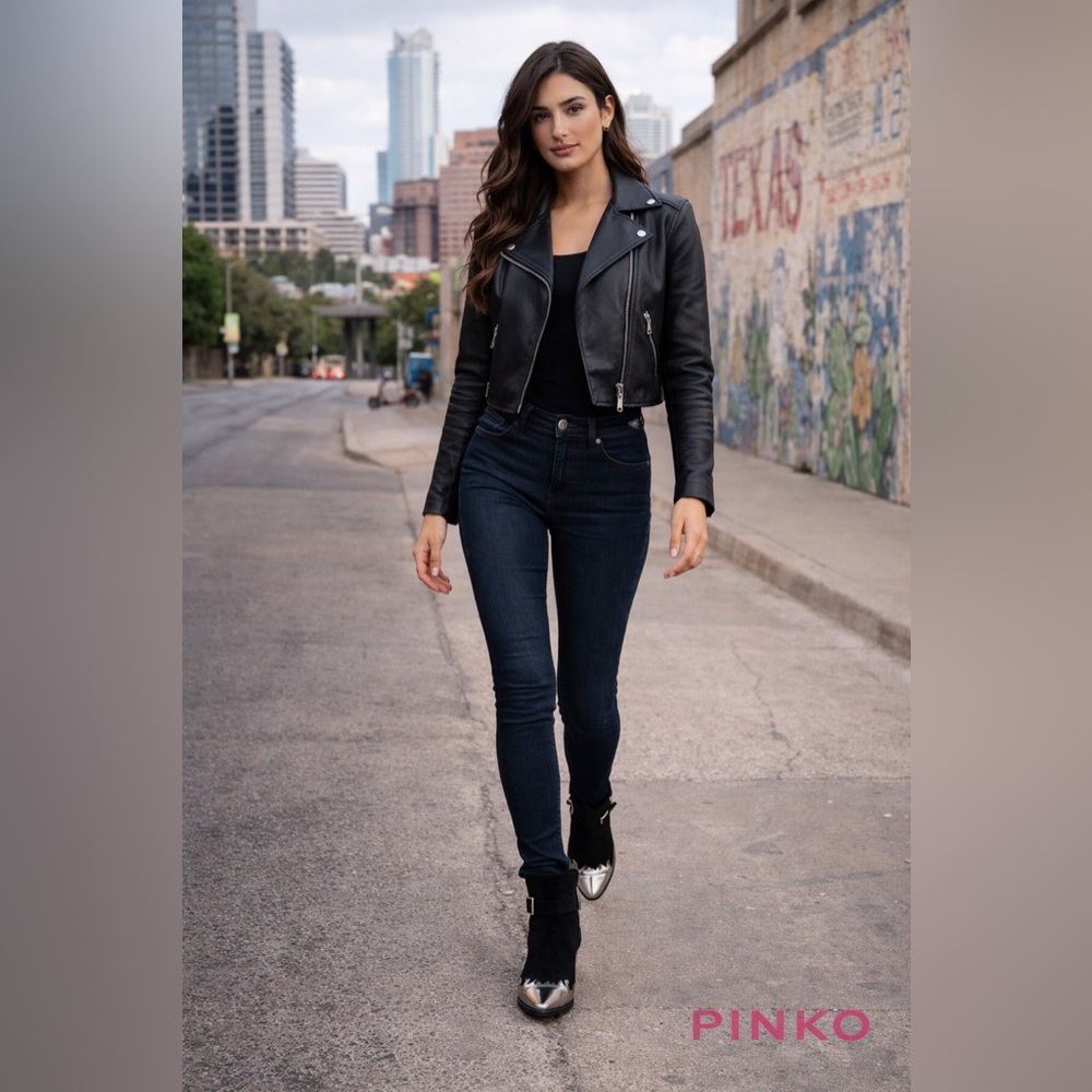 PINKO Cowgirl Western boots women’s black ankle boots GC suede EU 39 the…